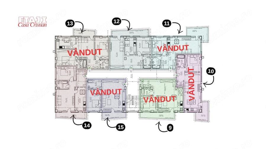 Studio de vanzare in Mangalia, in cadrul ansamblului Casa Cristian la doar 800m de plaja - 5
