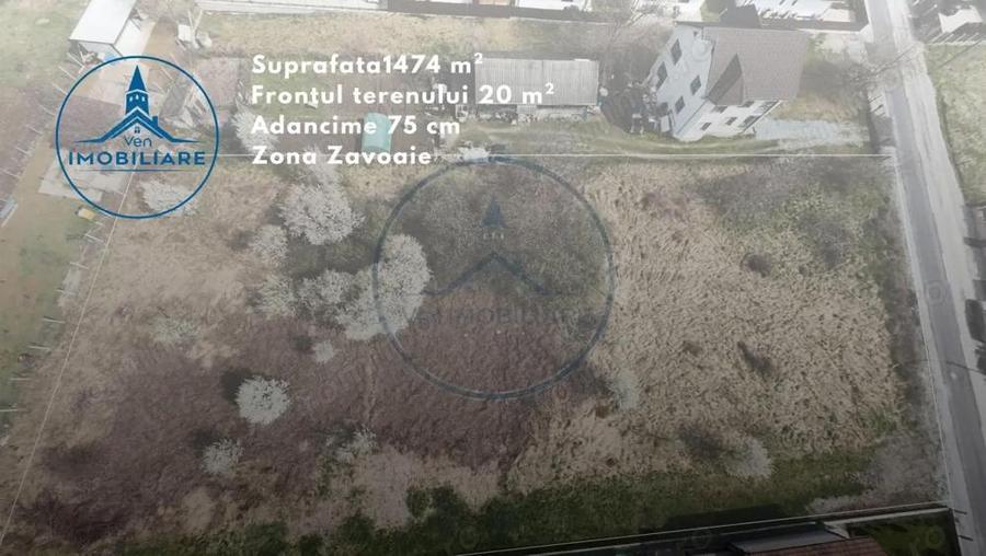 Exclusivitate - Teren intravilan 1474 mp, Zavoaie, - 1