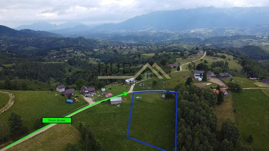 Teren Moieciu zona Pestera cu PUZ si utilitati | 4.649mp - 3