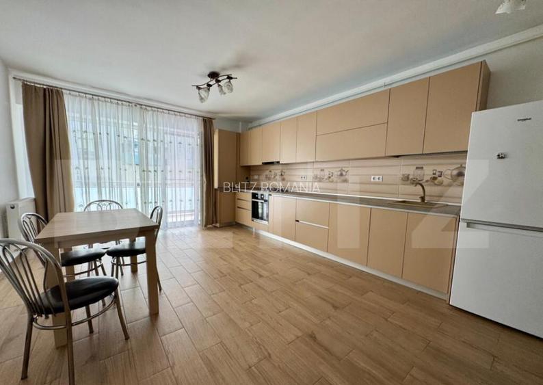Apartament cu 2 camere, 60 mp, mobilat modern, parcare, zona
