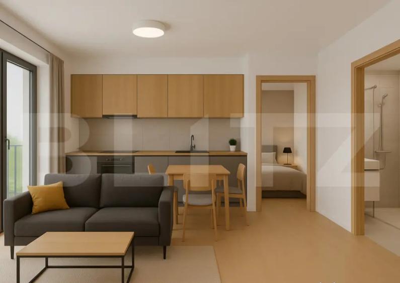 Apartament 2 camere, 44 mp, zona Centru - 3