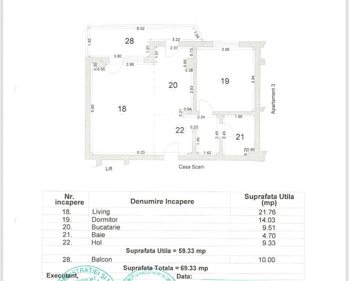 2 Camere 70 mp Zona Lidl Km 4-5 Loc Parcare