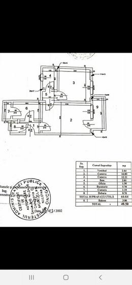 Piata Iancului, str.Avrig - Apartament 2 camere,48.50m.p, et3/8,Metrou Iancului - 10
