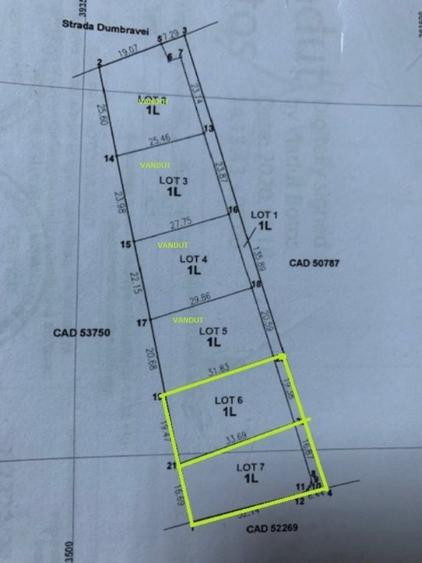 TEREN DUMBRAVEI Loturi a cate 635mp+ cota drum! - 6