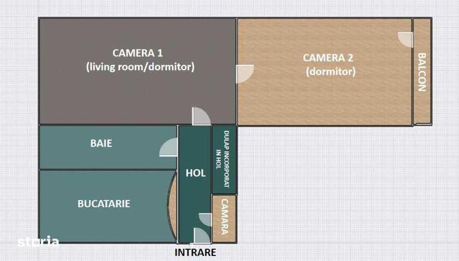 Apartament cu 2 camere în Central