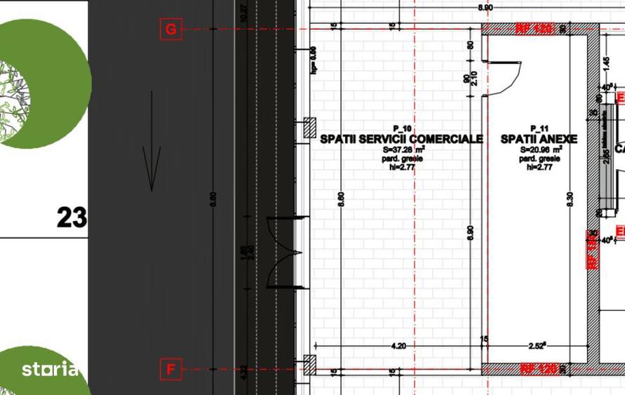 Spatiu comercial 58 mp, central, vitrina, vad comercial, parcare - 2