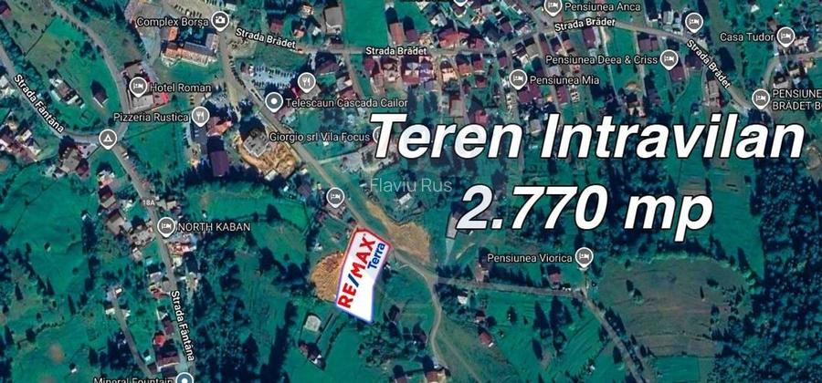 DE VANZARE TEREN INTRAVILN PENTRU CABANA BORSA