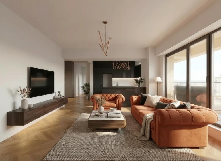 Vita Bella Pipera — 3 cam, 94 mp, mobilat, renovat. Comision 0% TVA 0% - 8