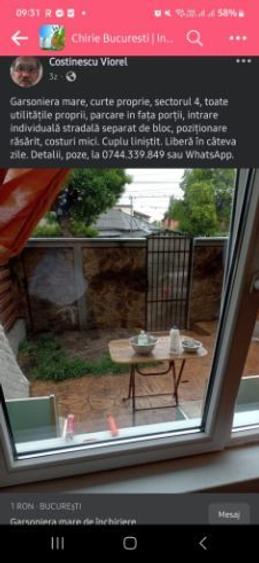 Garsoniera+ curte proprie  - 1