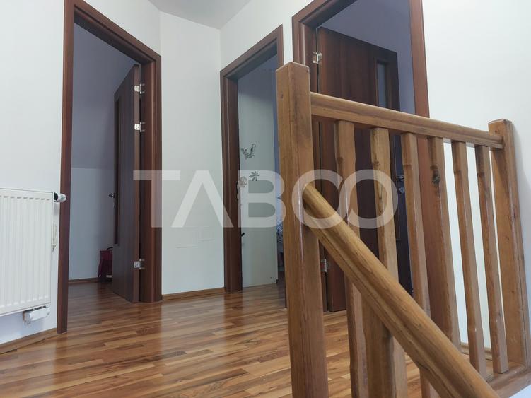 Duplex de vanzare P+M 100 mpu 4 camere curte libera 110 mp Cisnadie - 19