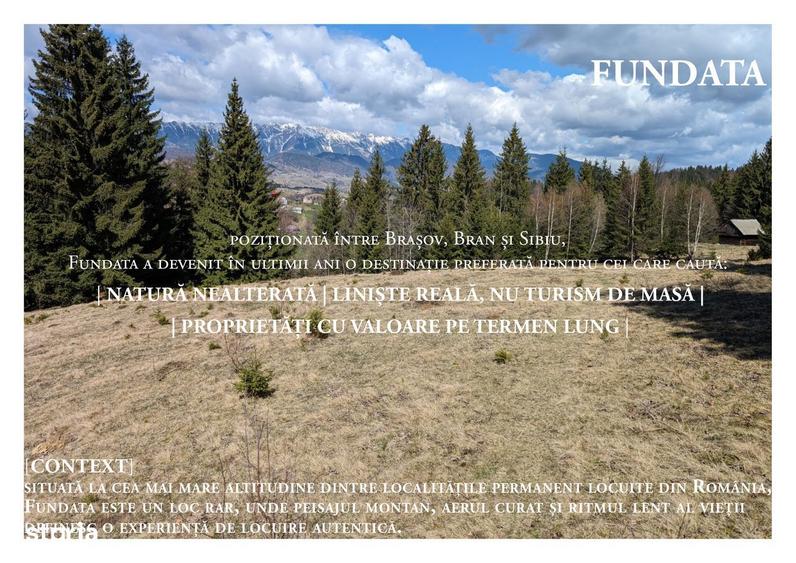 Teren intravilan 4.000 mp FUNDATA | vedere Piatra Craiului | proiect | - 3