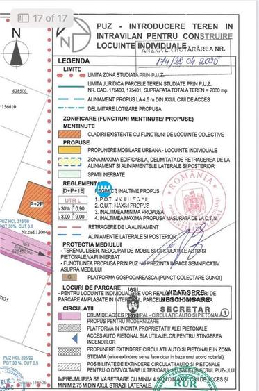 Teren intravilan 1000 mp cu PUZ aprobat Bucium, str. Fermei - 3
