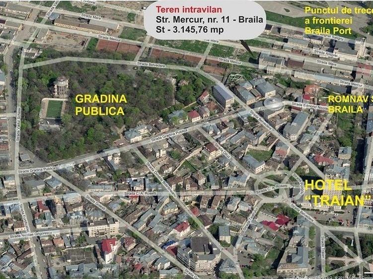 Teren Construcții intravilan de 3145 mp, în Central