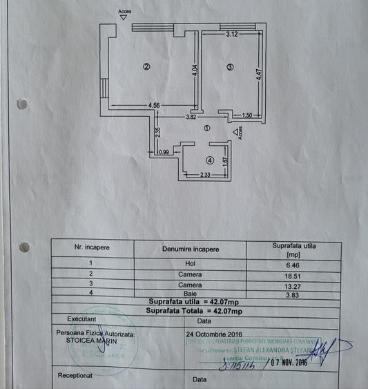 Apartament cu 2 camere semidecomandat în Exterior Est
