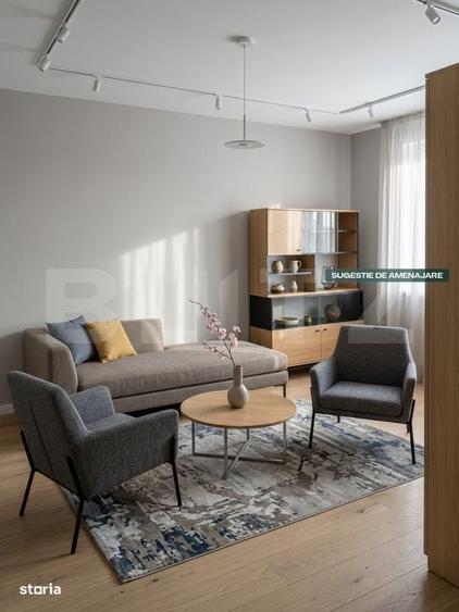 Apartament cu 2 camere semidecomandat în Central