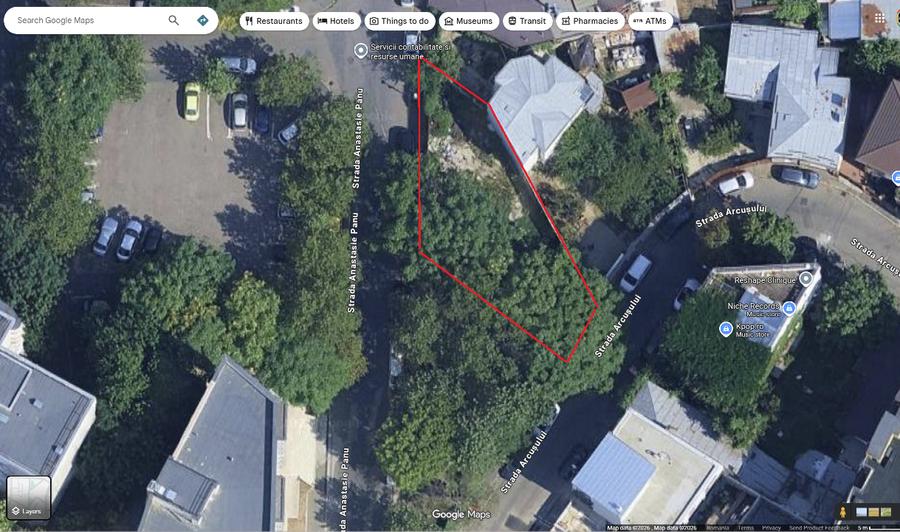 Teren unic semicentral – 264 mp – 2 km P-ta Unirii –1 singur vecin +spațiu verde - 4