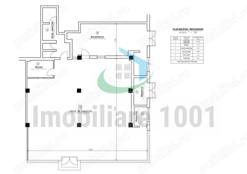 Spatiu comercial, central, Republicii, zona Canal 7, suprafata utila 165 mp - 13