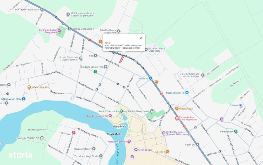 Teren in Mogosoaia Sos. BucurestiTargoviste - 2