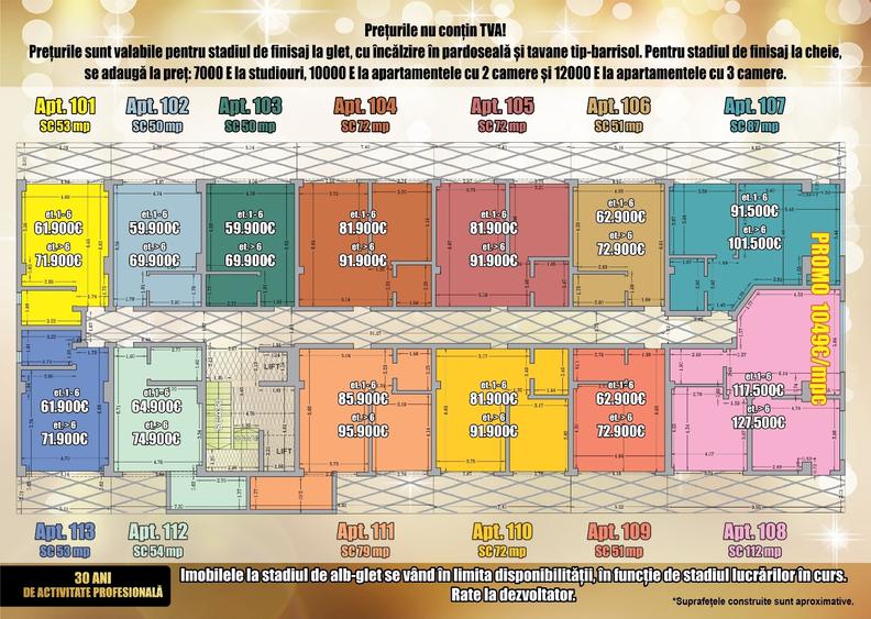 2 CAMERE CU VEDERE LATERALA CATRE MARE-ALMAR LUXURY RESIDENCE-MAMAIA NORD - 2