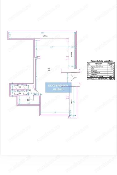 Spa?iu comercial ultracentral 26 ml vitrina, langa Turn - 2