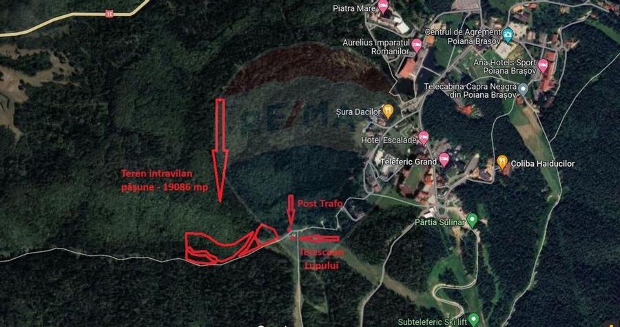 Oportunitate de investitie ! Teren intravilan, 19086 mp, Poiana Brasov - 2