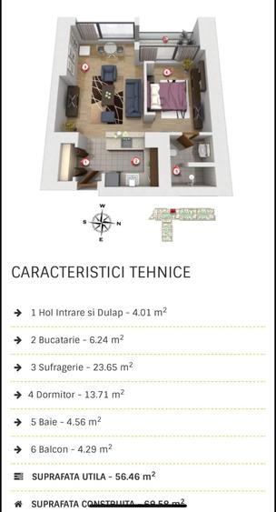 Apartament 2 camere Cortina Residence - 11