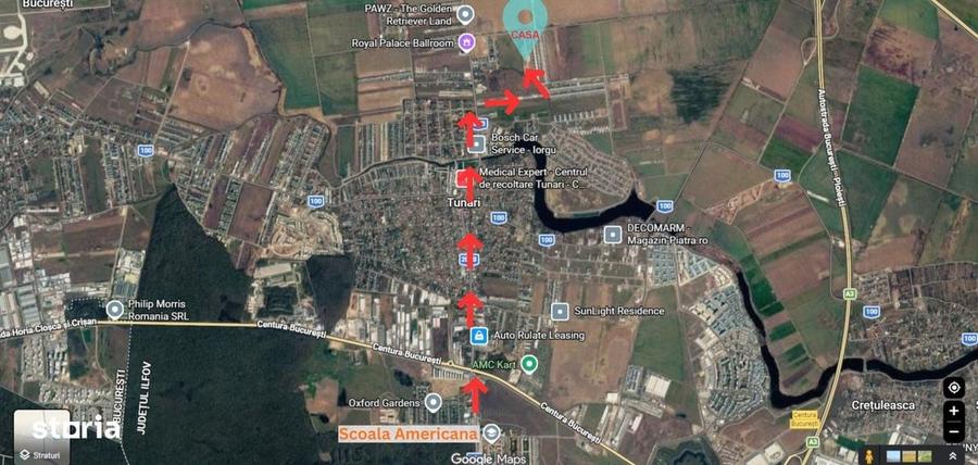 Casă cu 4 camere în Tunari