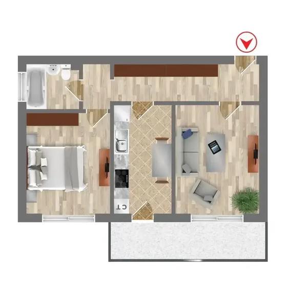 Apartament 2 Camere | Orasul Pantelimon | Pachet Parcare- Boxa - 6