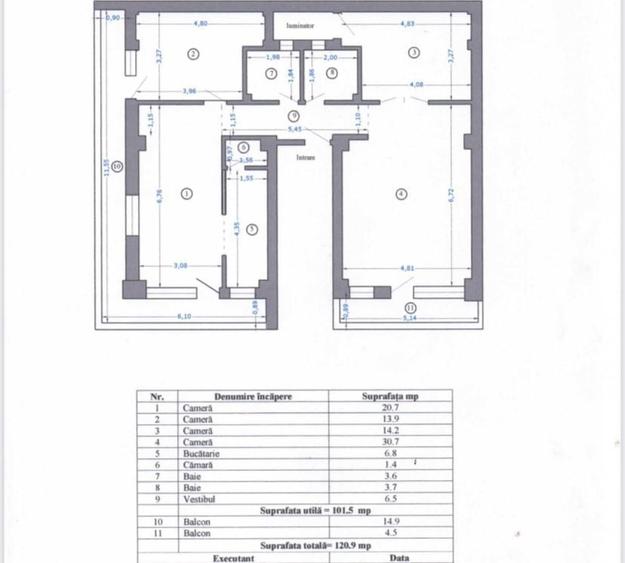 Apartament 4 camere Piata Chibrit/2 Locuri de parcare/5 minute metrou - 14