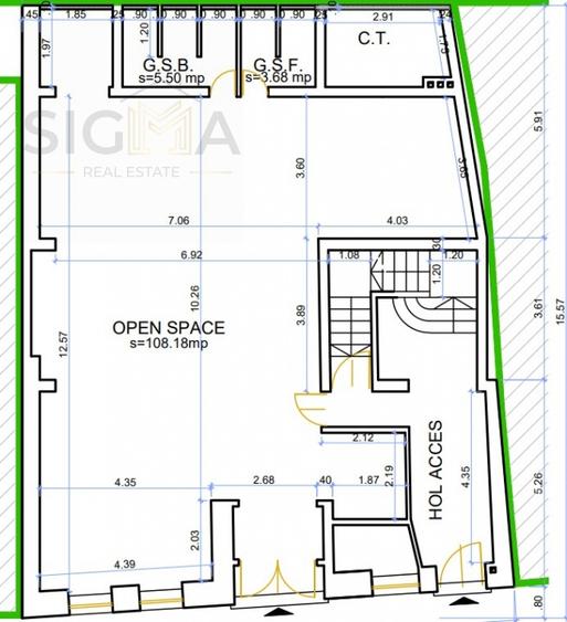 Spatiu comercial centru, acces stradal! - 1