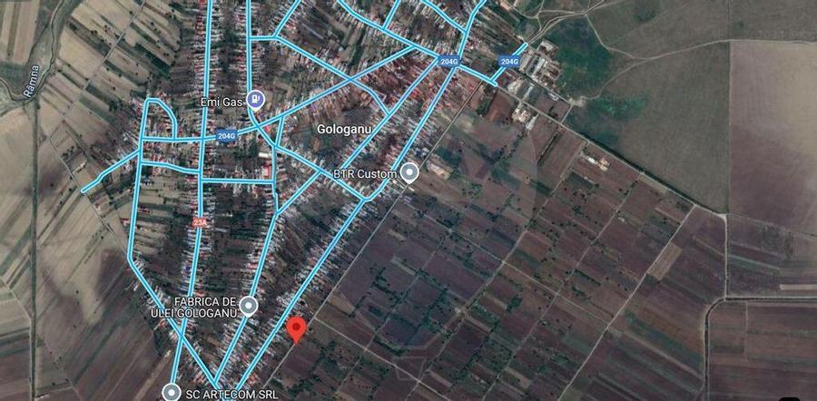 Teren intravilan ,4486mp in Gologanu - 2