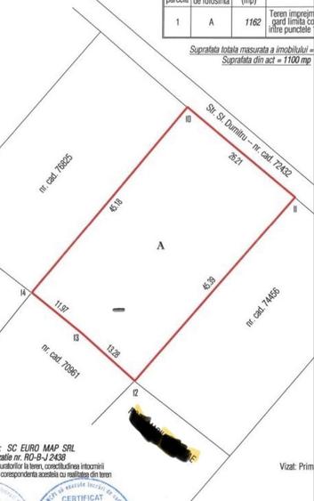 Teren intravilan 1162 mp - 1