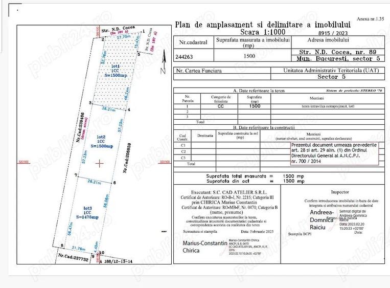 Teren de vanzare D.N.Cocea -vis-avis de Dedeman Girgiului - 1