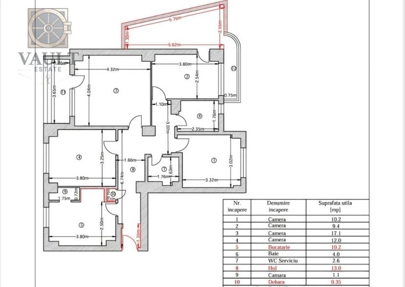 Apartament 4  camere -P-ta Romana - ASE - 6