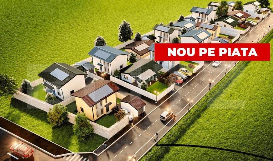 Casa individuala P+1E cu 4 camere, independenta energetic