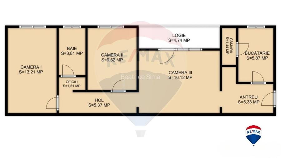 Apartament de vanzare, 3 camere, zona Gheorgheni Apartament de vanzare, 3 camere, zona Gheorgheni