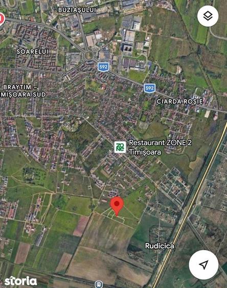 AV624 Parcele de teren in Calea Urseni(Giroc), 534mp, 38.500euro - 2