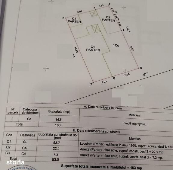 Casă cu 4 camere cu Teren 163 Mp în Faleza Nord