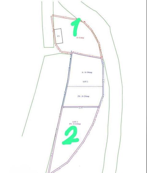 Parcela teren 634 mp, zona Micesti - 1