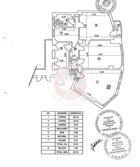 Cismigiu | 3 camere | U2 | Semidec | 94mp | B12118 - 7