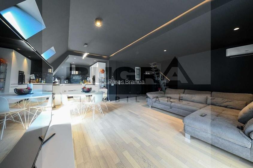 Apartament 2 camere + mansarda, 120 mp, lux, parcare, zona Luminia