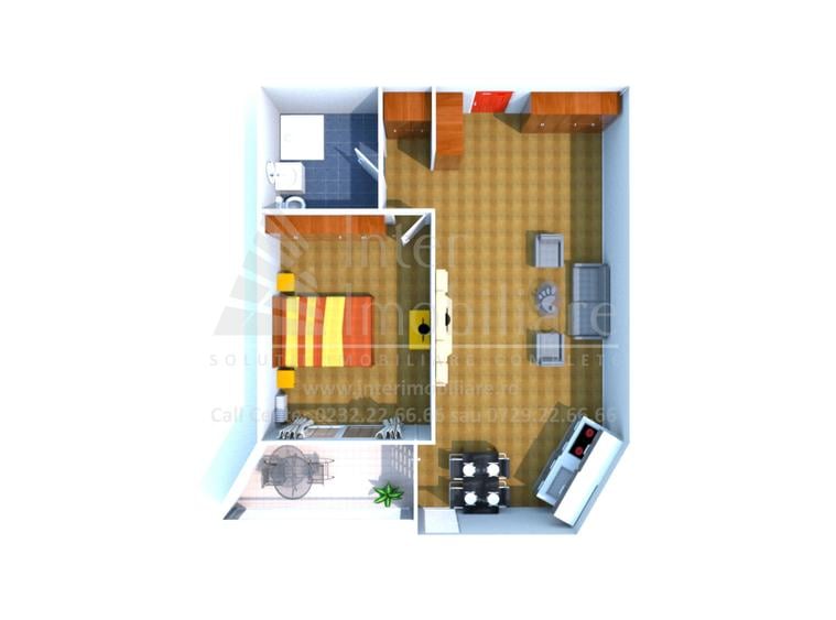 Apartament 2 camere,Open-space,68 mp, Mamaia Nord,Prima linie la Mare,cod 161925 - 1