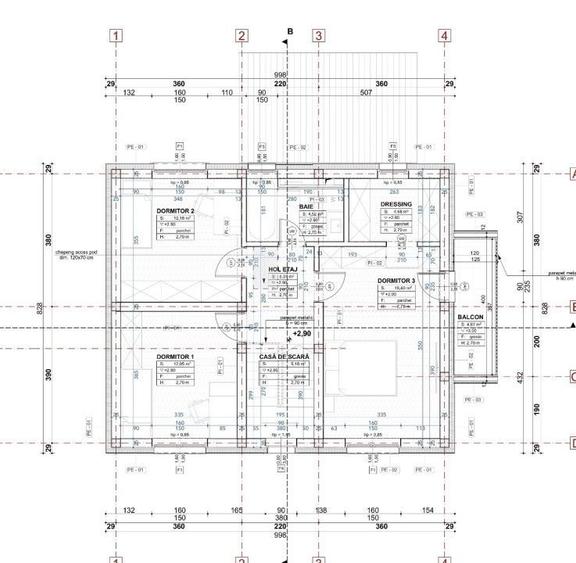 Casa individuala NZEB 4 CAM 124 mp teren 514 mp Chinteni - 1