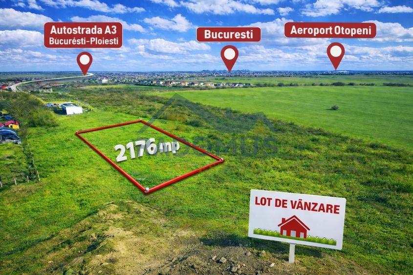 Teren intravilan–Balotești | 2.176 mp | Utilitati Disponibile I 64€/MP - 1
