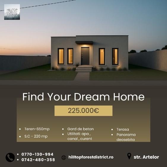 Casa Premium Panorama Teren Generos Utilitati Bonus achizitie Pompa de Caldura - 1