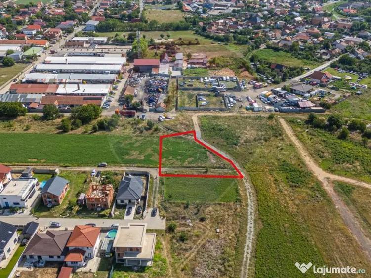 Teren 1237 mp cu PUZ aprobat de vanzare Bujac,Arad - 1