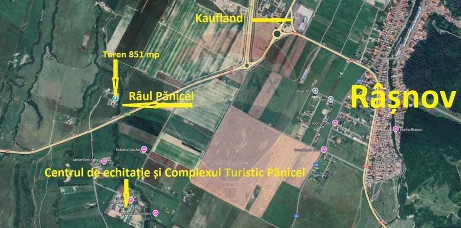 Teren Construcții intravilan de 851 mp, în Sud-Vest