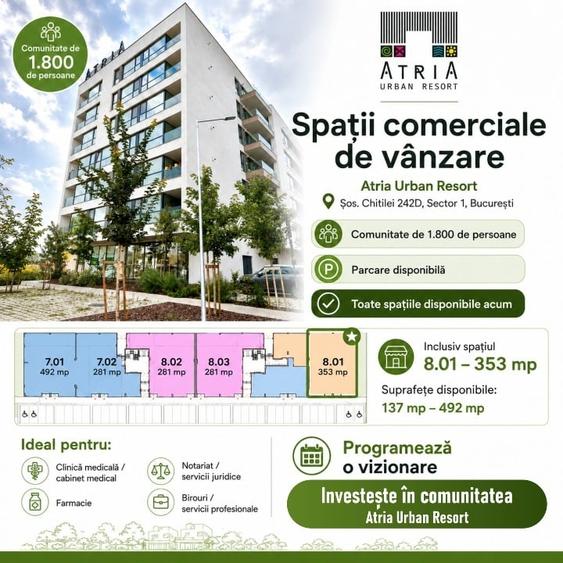 Spațiu comercial, de 492 mp, în Chitila