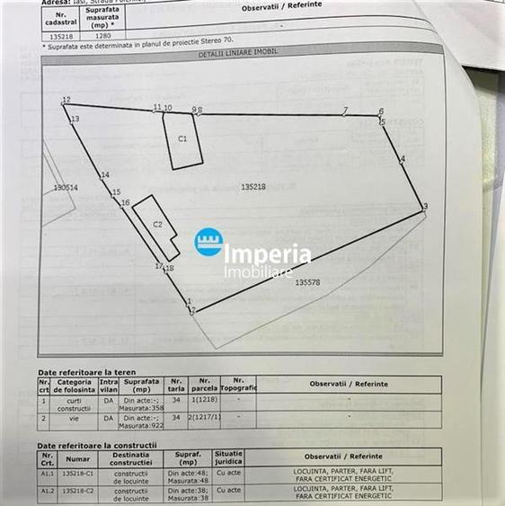 Teren de vanzare, sup 1500 mp, zona Galata - Cicoarei - 12