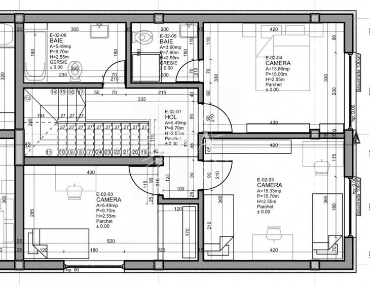 CASA CU CF 5 CAMERE DE VANZARE SEMIFINISATA | DAMBU ROTUND | TEREN 700 MP - 3